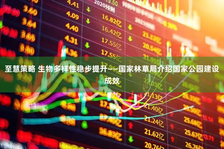 至慧策略 生物多样性稳步提升——国家林草局介绍国家公园建设成效